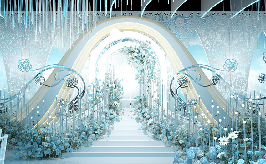 齐干却勒街道釡香烙馍村水晶厅效果展示